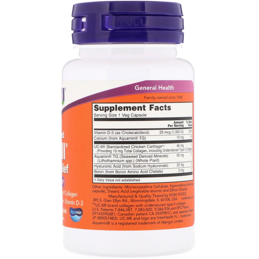 Now Foods, Advanced UC-II Joint Relief, 60 Veg Capsules