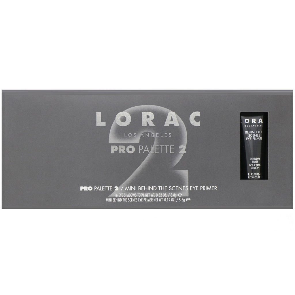 Lorac, Pro Palette 2 with Mini Behind The Scenes Eye Primer, 0.51 oz (14.3 g)