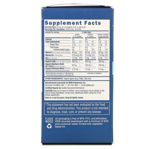 Mommy's Bliss, Gotas de saúco para bebés, a partir de 4 meses, 3 fl oz (90 ml)