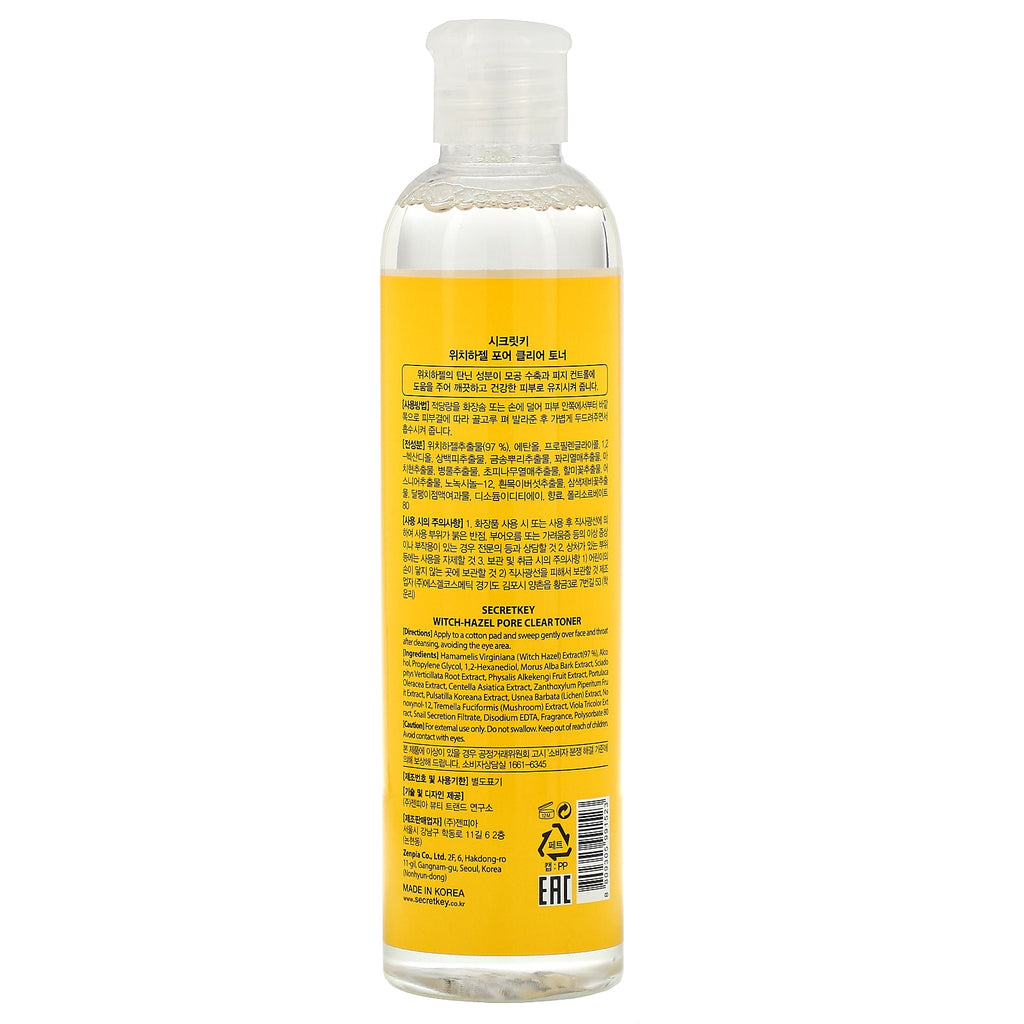 Secret Key, Witch-Hazel Pore Clear Toner, 8.38 fl oz (248 ml)