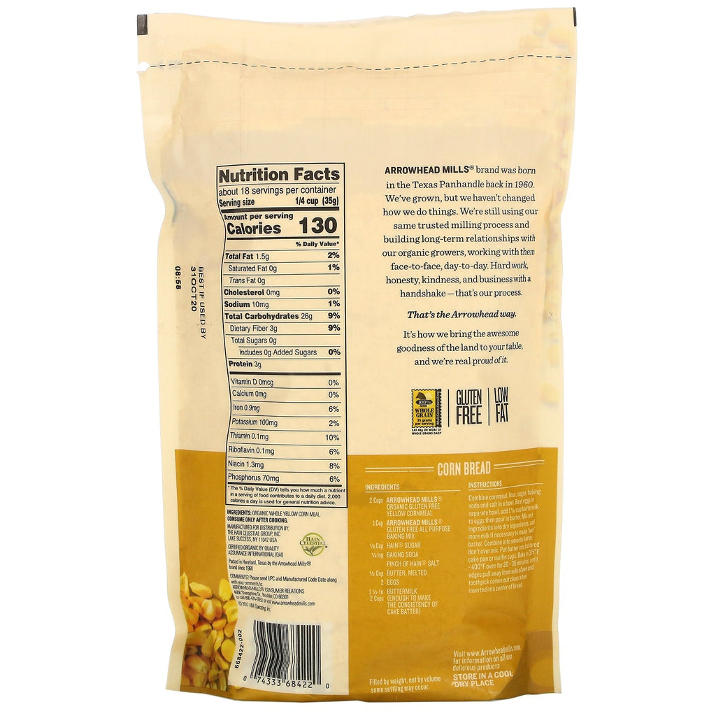 Arrowhead Mills,  Yellow Cornmeal, 22 oz (623 g)