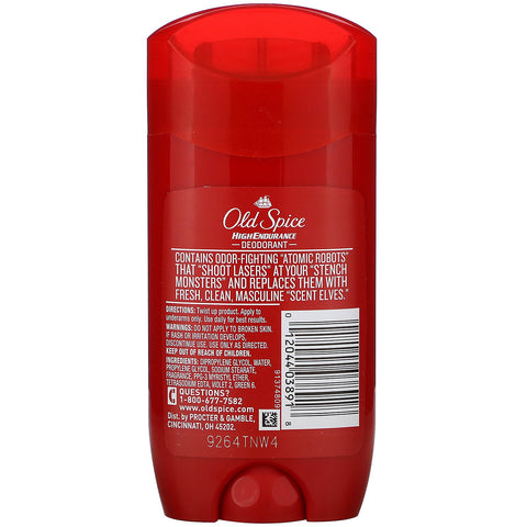 Old Spice, High Endurance, Deodorant, Pure Sport, 3 oz (85 g)