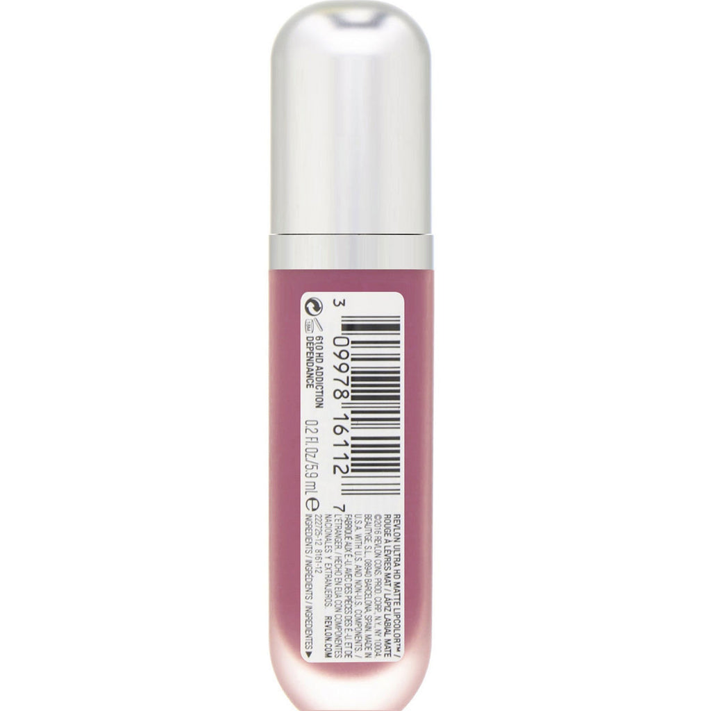 Revlon, Ultra HD Matte, Lipcolor, 612 Addiction, 0.2 fl oz (5.9 ml)