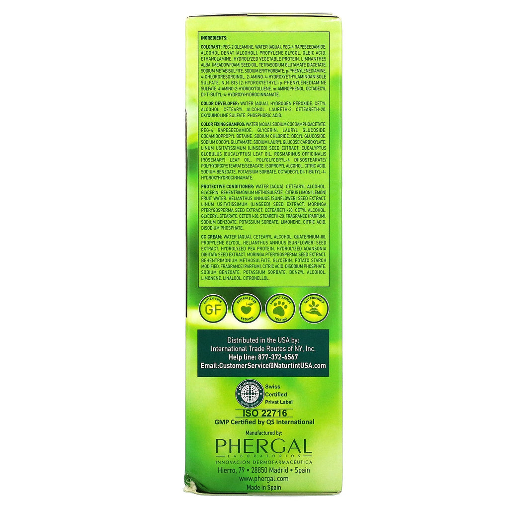 Naturtint, Tinte permanente para el cabello, 3N Castaño oscuro, 5,6 fl oz (165 ml)