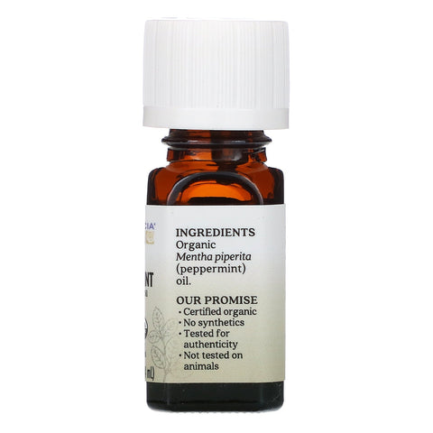Aura Cacia, Pure Essential Oil,  Peppermint, .25 fl oz (7.4 ml)