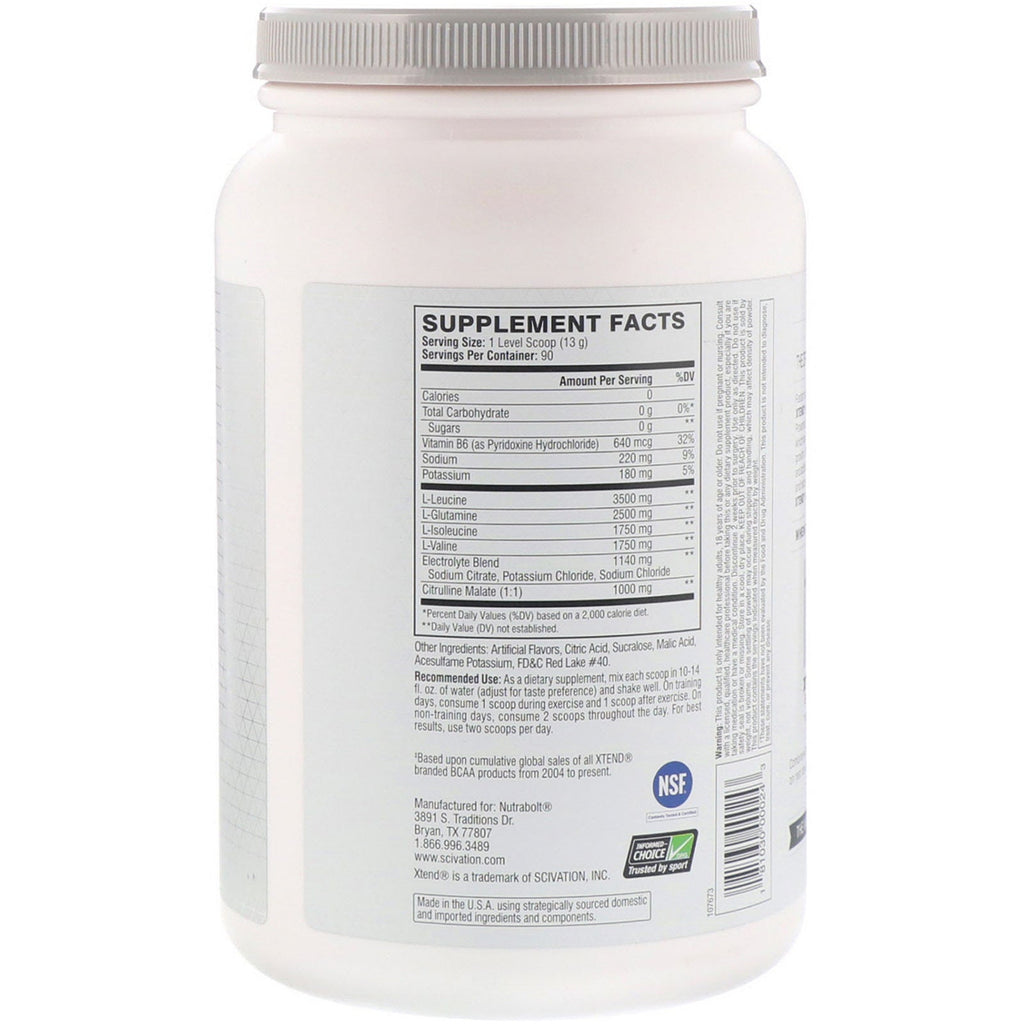 Xtend, The Original 7G BCAA, Explosión de sandía, 2,58 lb (1,17 kg)