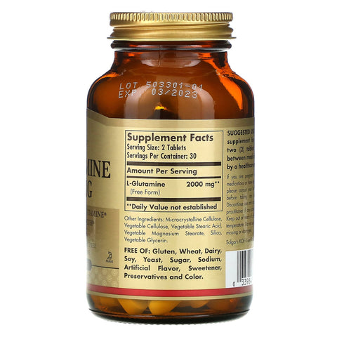 Solgar, L-Glutamine, 1000 mg, 60 Tablets