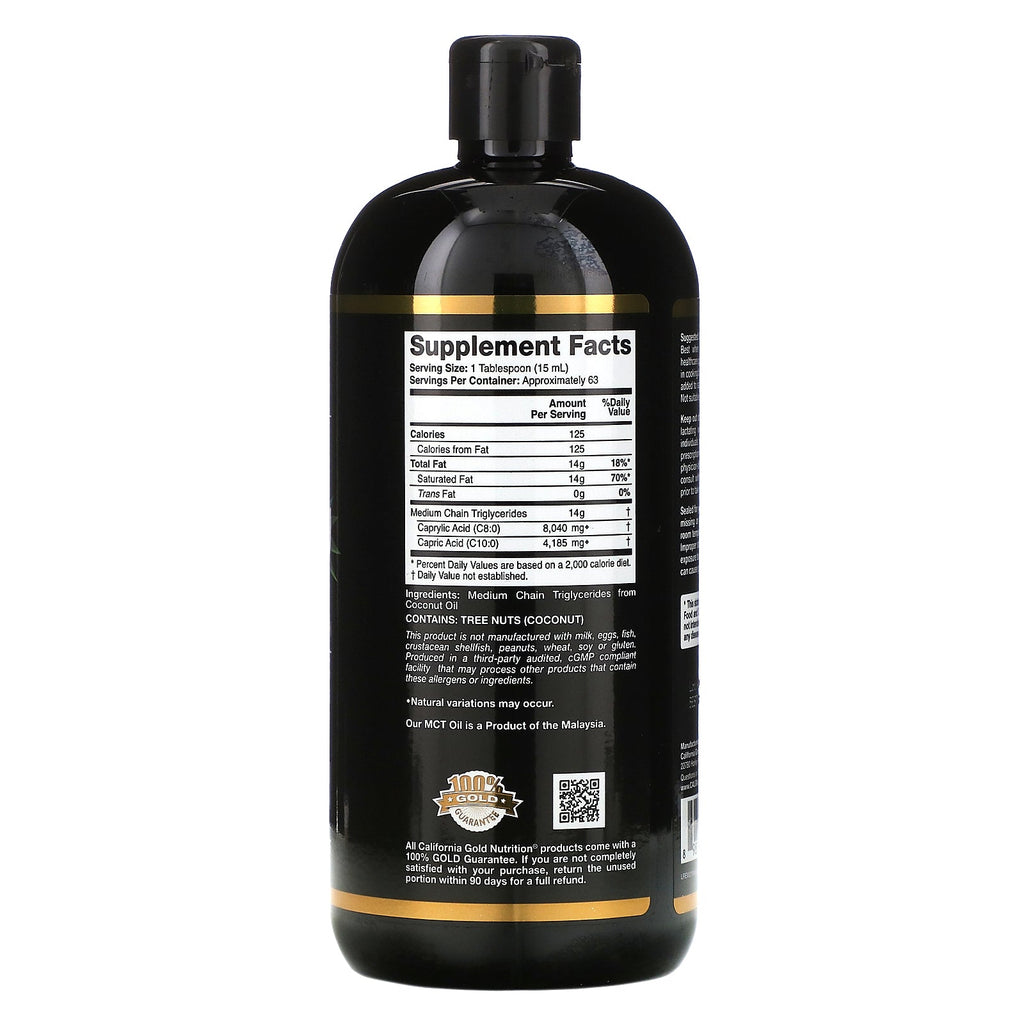 California Gold Nutrition, MCT Oil, 32 fl oz (946 ml)