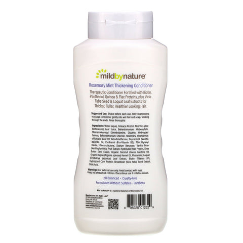 Mild By Nature, Thickening Conditioner, B-Complex & Biotin, Rosemary Mint, 16 fl oz (473 ml