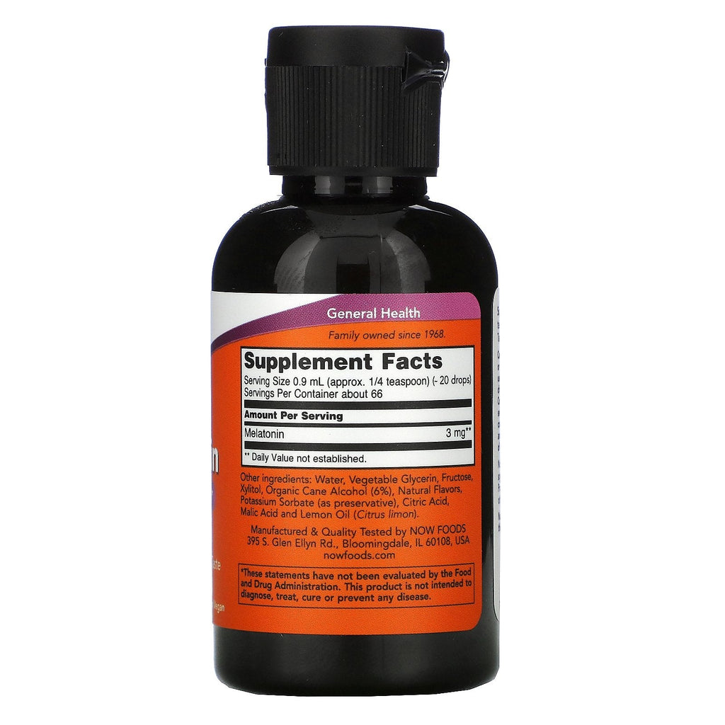 Now Foods, Liquid Melatonin, 2 fl oz (59 ml)