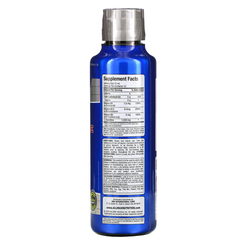 ALLMAX Nutrition, L-carnitina líquida 1500, ponche de frutas, 16 oz (473 ml)