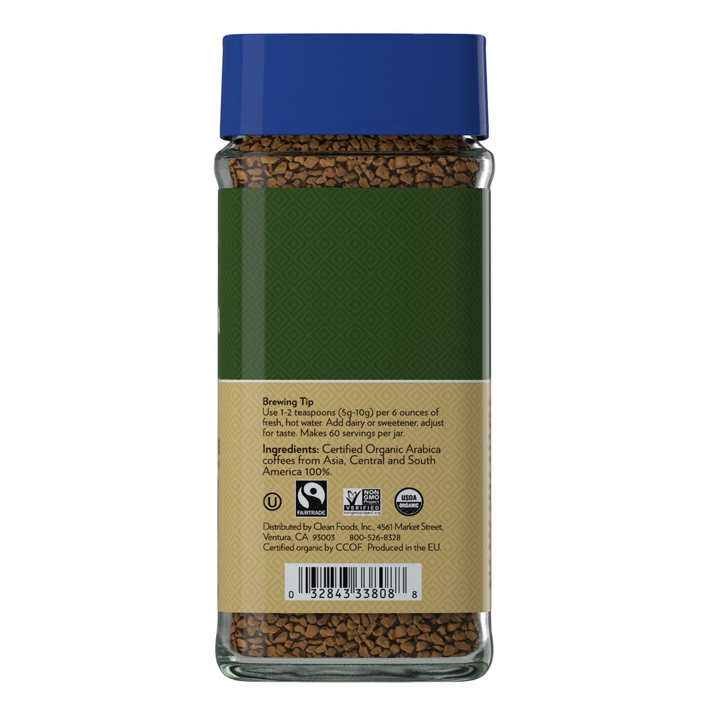 Cafe Altura, instant kaffe, mellemristet, koffeinfri, frysetørret, 3,53 oz (100 g)