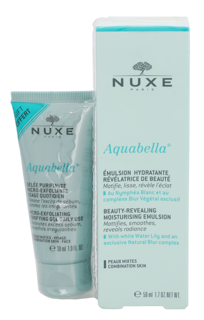 Nuxe Aquabella Beauty-Revealing Moist. Emulsion Duo Sæt 80 ml
