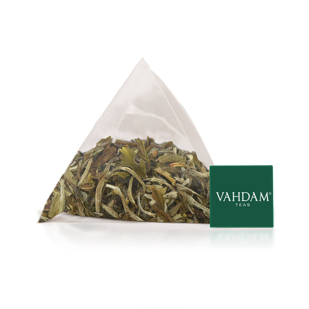Vahdam-teer, hvid te, Imperial Himalaya, 15 teposer, 1,06 oz (30 g)