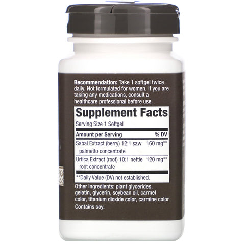 Nature's Way, Prostol, Saw Palmetto & Nettle, 280 mg, 120 Softgels