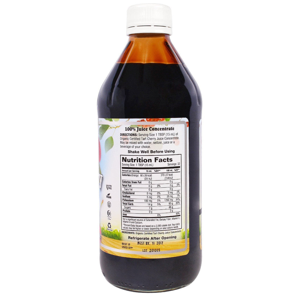 Dynamic Health Laboratories, tærte kirsebær én gang dagligt, Ultra 5X, 100 % juicekoncentrat, 16 fl oz (473 ml)