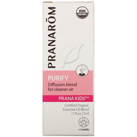 Pranarom, PRANA KIDS, Essential Oil, Purify, + 3 Months, .17 fl oz (5 ml)