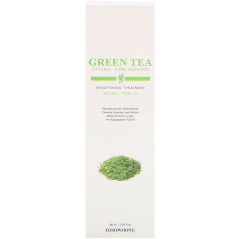 Tosowoong, Green Tea Natural Pure Essence, Brightening Treatment, 2.02 fl oz (60 ml)