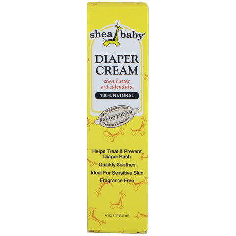 Shea Baby, Shea Mama Baby, Diaper Cream, Unscented, 4 oz (118.3 ml)