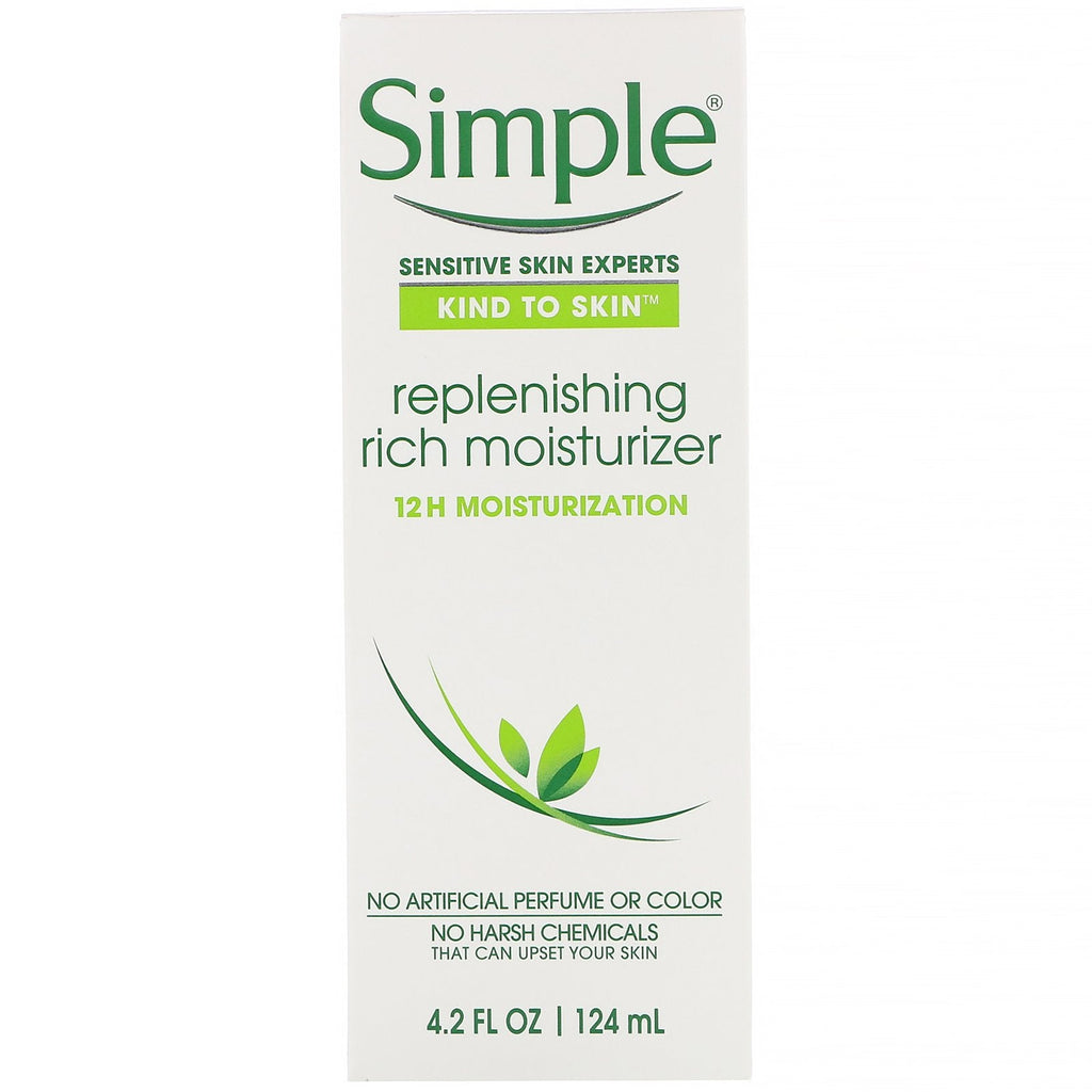 Simple Skincare, Replenishing Rich Moisturizer, 4.2 fl oz (124 ml)