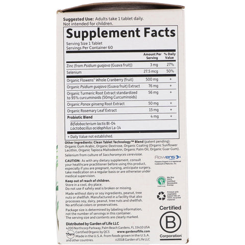 Garden of Life, MyKind s, Prostate, Herbal Support, 60 Vegan Tablets