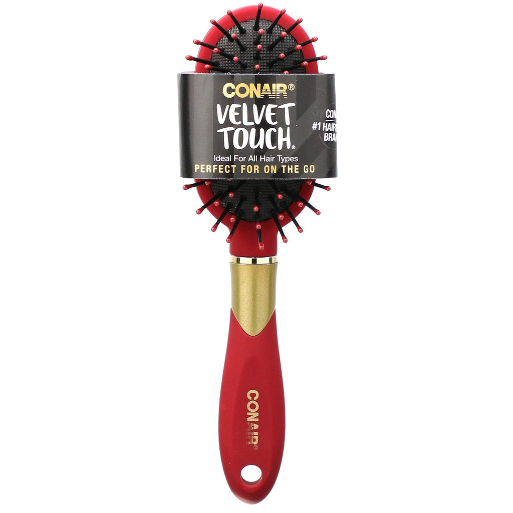 Conair, Velvet Touch, Travel Cushion Hair Brush, 1 børste