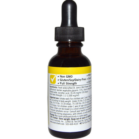 Eclectic Institute, Urter til børn, Perikum, Sort Cherry Flavor, 1 fl oz (30 ml)