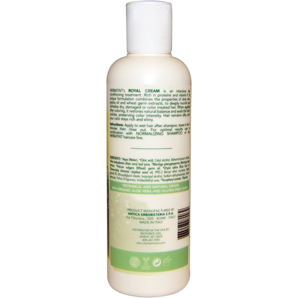 Herbatint, Royal Cream Conditioner, Aloe Vera, Jojobaolie, Hvede, 8,79 fl oz (260 ml)