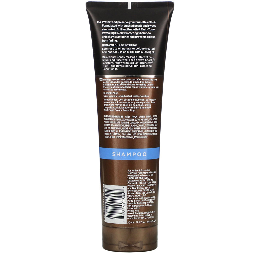 John Frieda, Brilliant Brunette, Multi-Tone Revealing, Color Protecting Shampoo, 8,45 fl oz (250 ml)