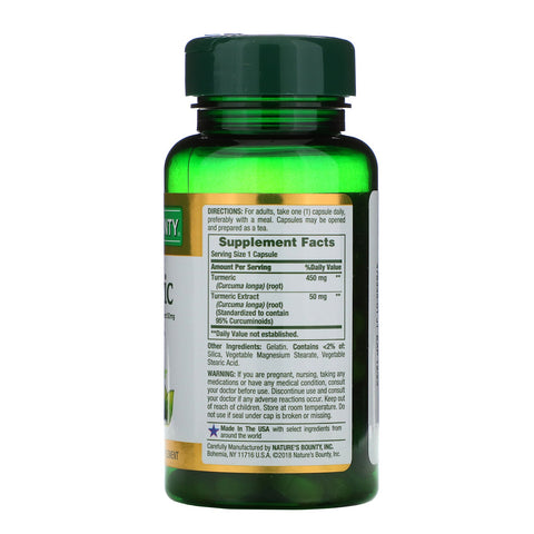 Nature's Bounty, Turmeric, 450 mg, 60 Capsules