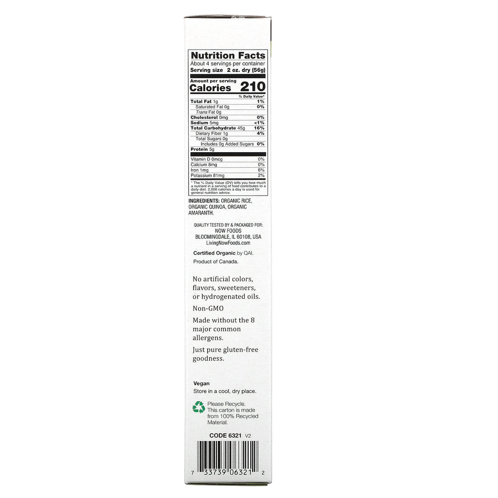 Now Foods,  Quinoa Macaroni, Gluten Free, 8 oz (227 g)