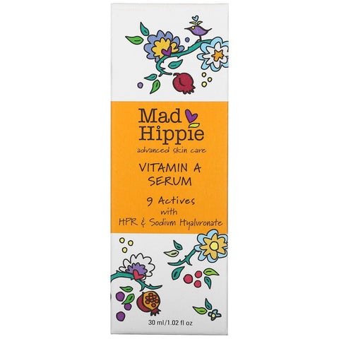 Mad Hippie Skin Care Products, Vitamin A Serum, 1.02 fl oz (30 ml)