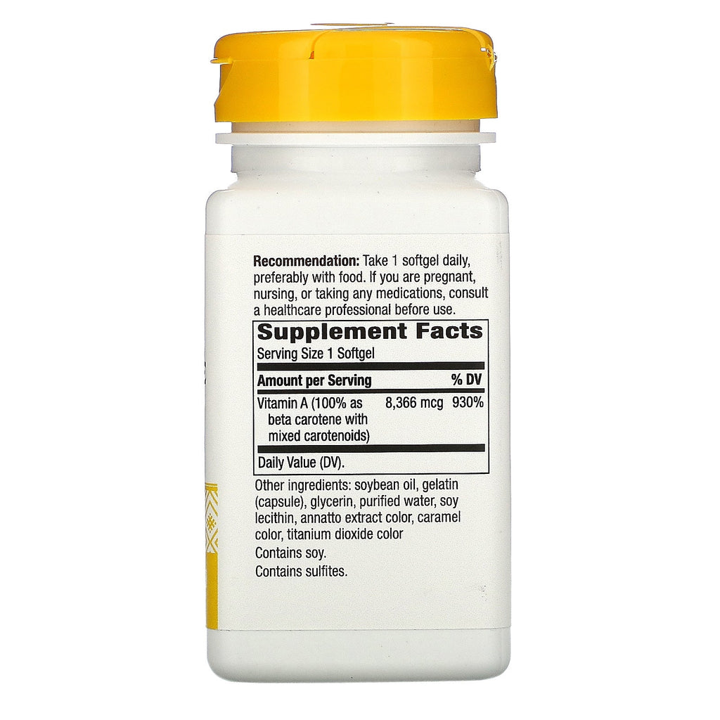 Nature's Way, Beta Caroten, 8.336 mcg, 100 Softgels