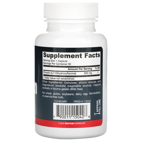 Jarrow Formulas, Chrysin, 500 mg, 30 Capsules