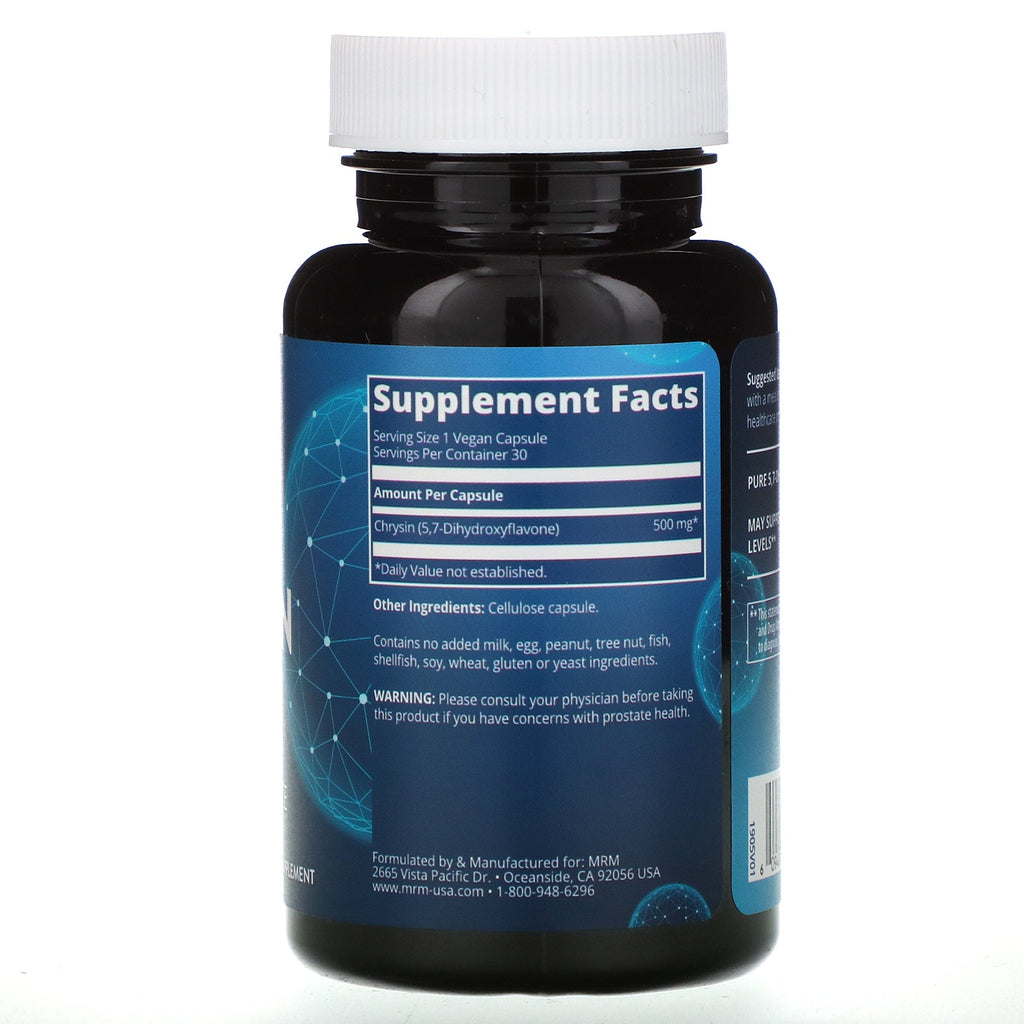 MRM, Nutrition, Chrysin 500, 30 Vegan Capsules