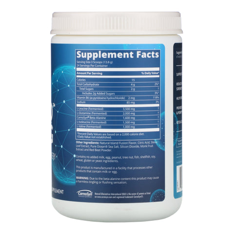 MRM, RELOAD BCAA+G, Recuperación post-entrenamiento, Island Fusion, 11,6 oz (330 g)