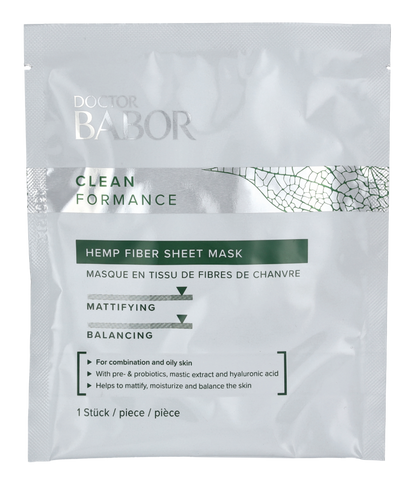 Babor Doctor Clean Formance Hemp Fiber Sheet Mask 1 piece