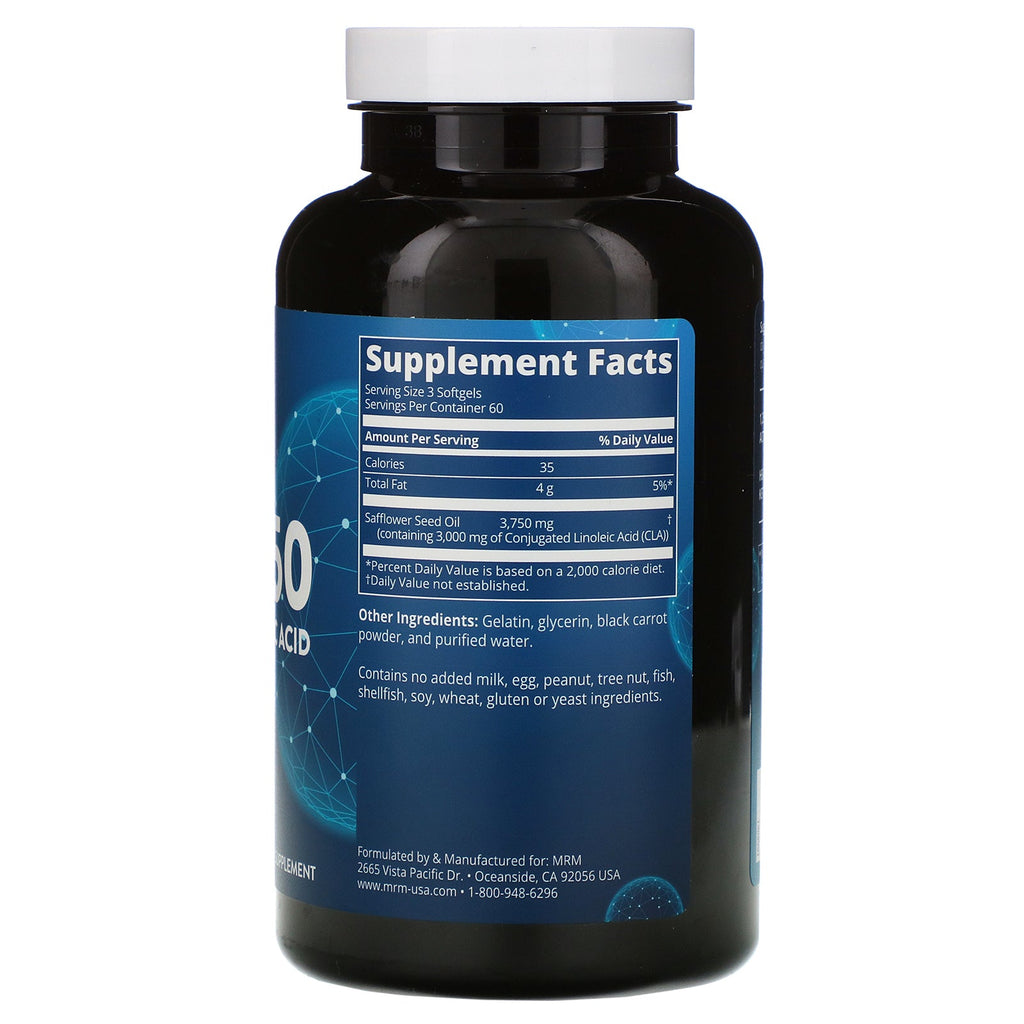 MRM, Ernæring, CLA 1250, 180 Softgels