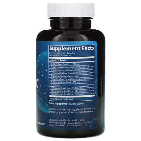 MRM, Nutrition, TribuPlex 750, 60 Vegan Capsules