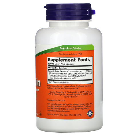 Now Foods, Curcumin, 60 Veg Capsules