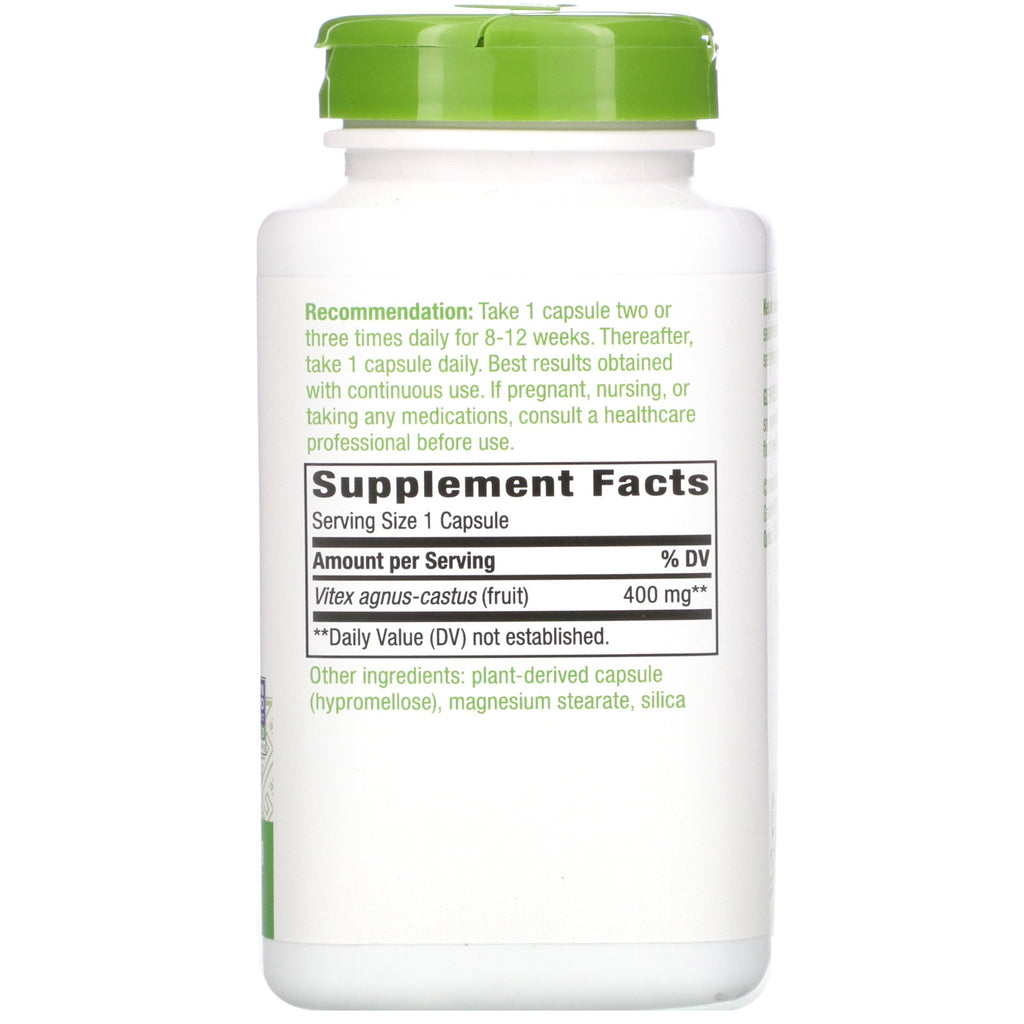 Nature's Way, Vitex Fruit, 400 mg, 320 veganske kapsler