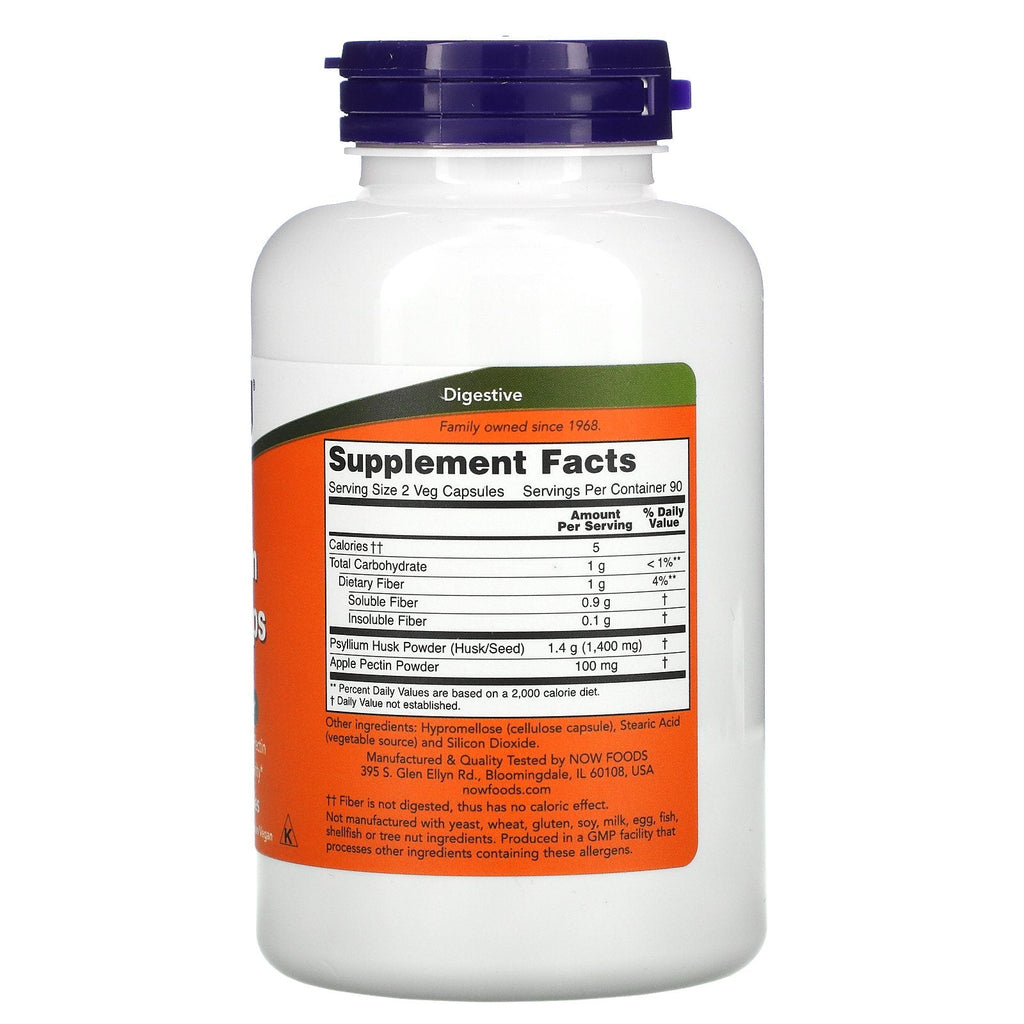 Now Foods, Psyllium Husk Caps, 700 mg, 180 Veg Capsules