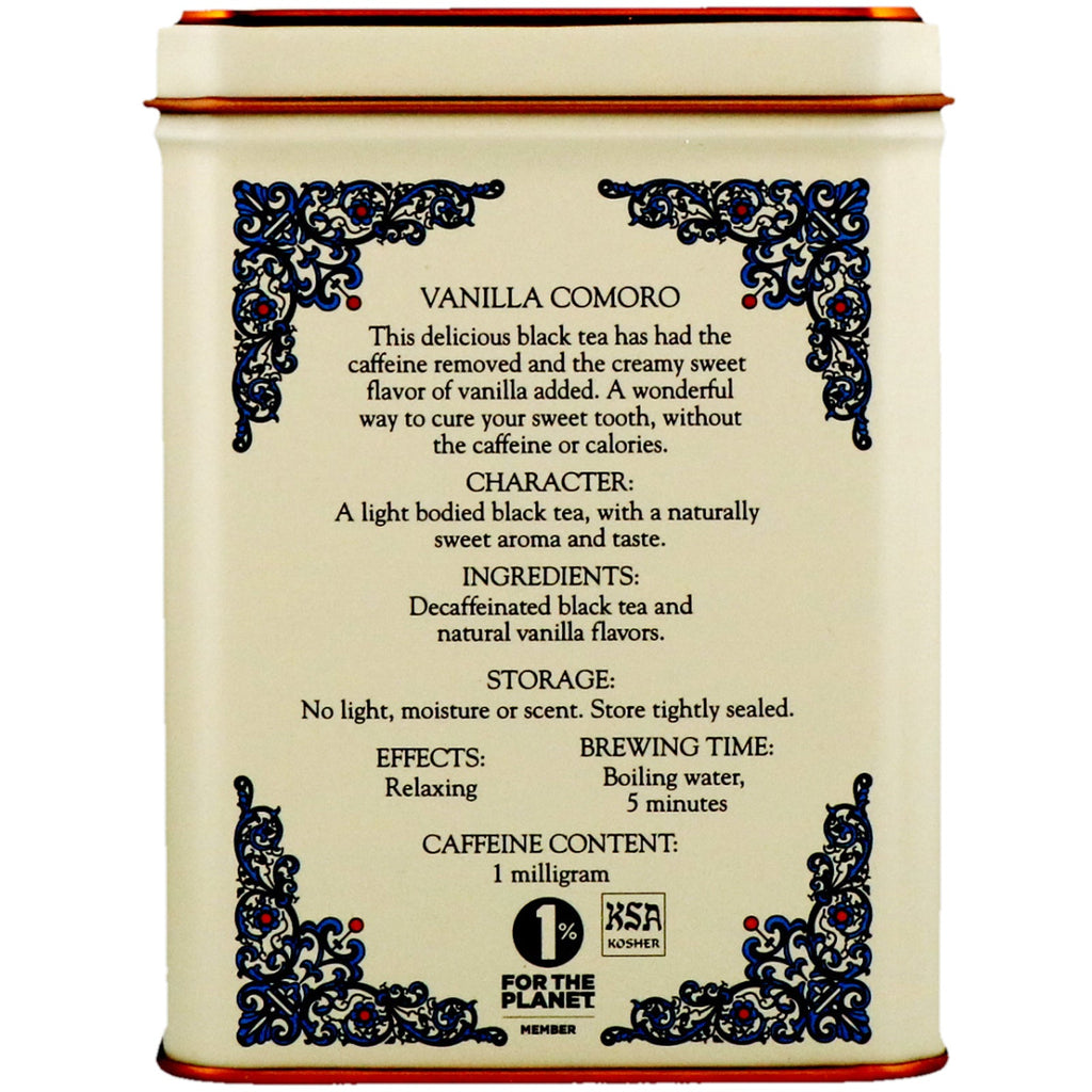 Harney &amp; Sons, HT Tea Blend, Vanilla Comoro Tea, 20 teposer, 1,4 oz (40 g)