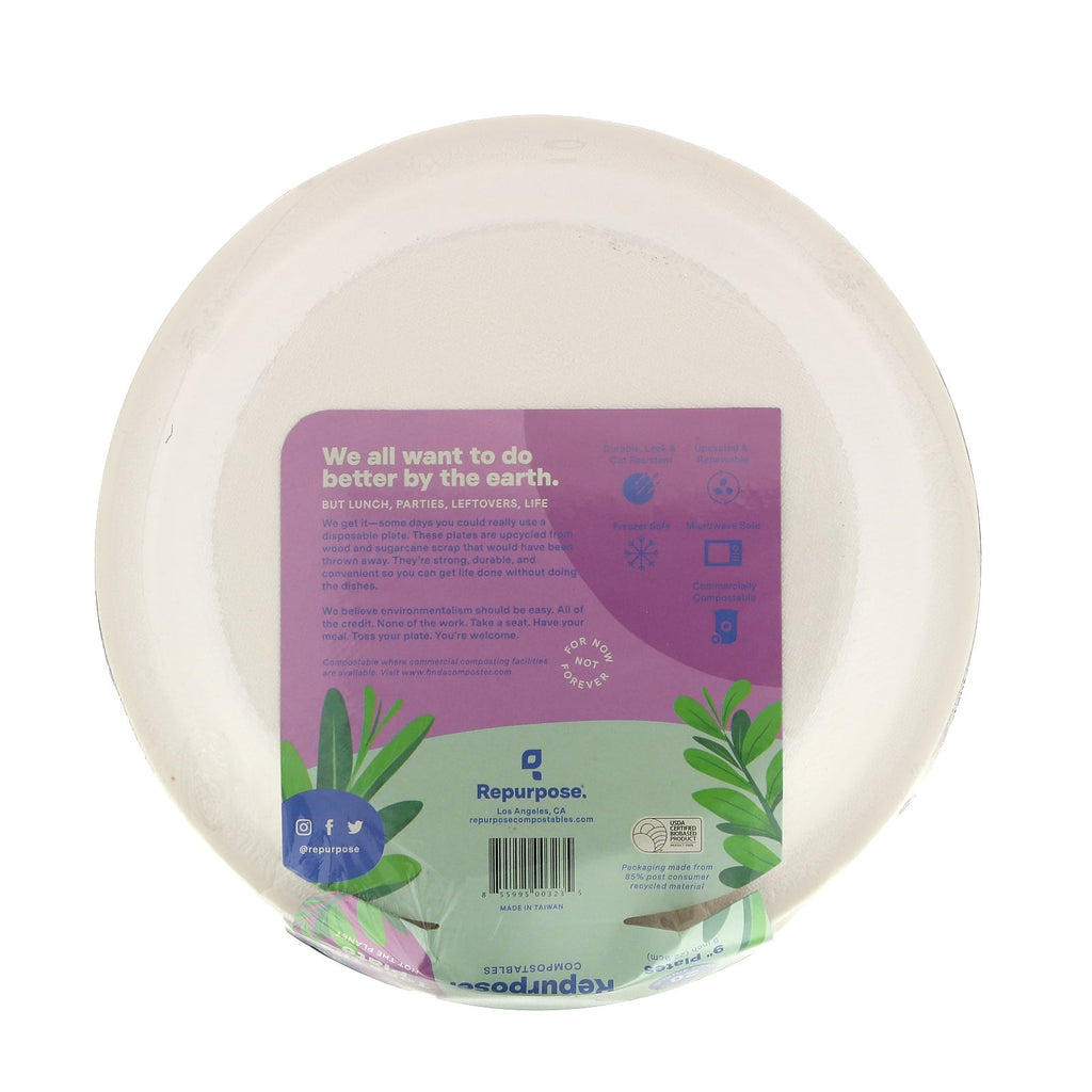 Repurpose, Heavy Duty, 9" Plates, 20 Count