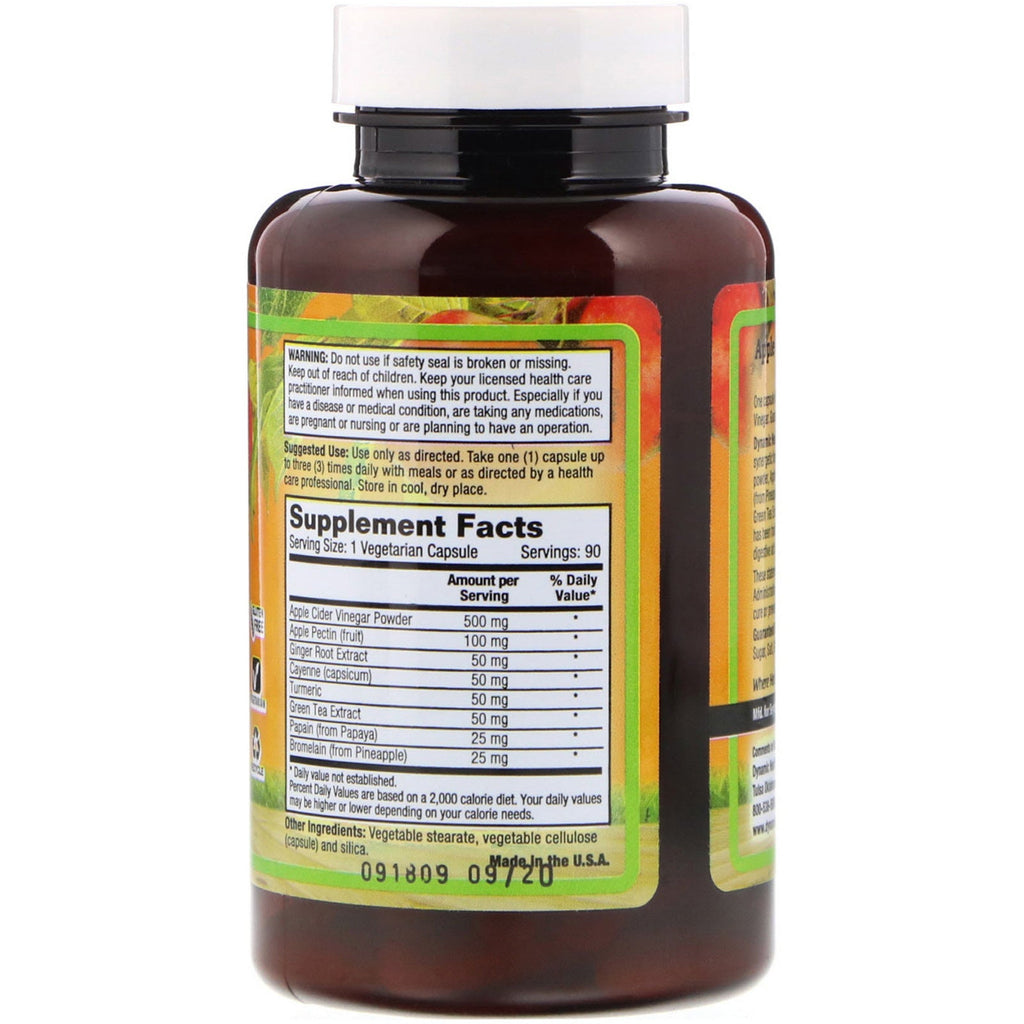 Dynamic Health  Laboratories, Apple Cider Vinegar Complete, 90 Vegetarian Capsules