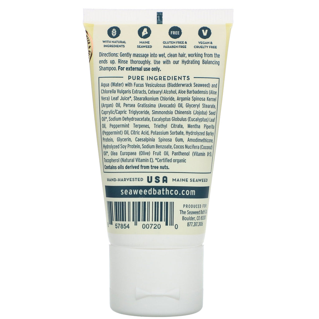 The Seaweed Bath Co., Hydrating Balancing Conditioner, Eucalyptus og Pebermynte, 1,5 fl oz (44 ml)
