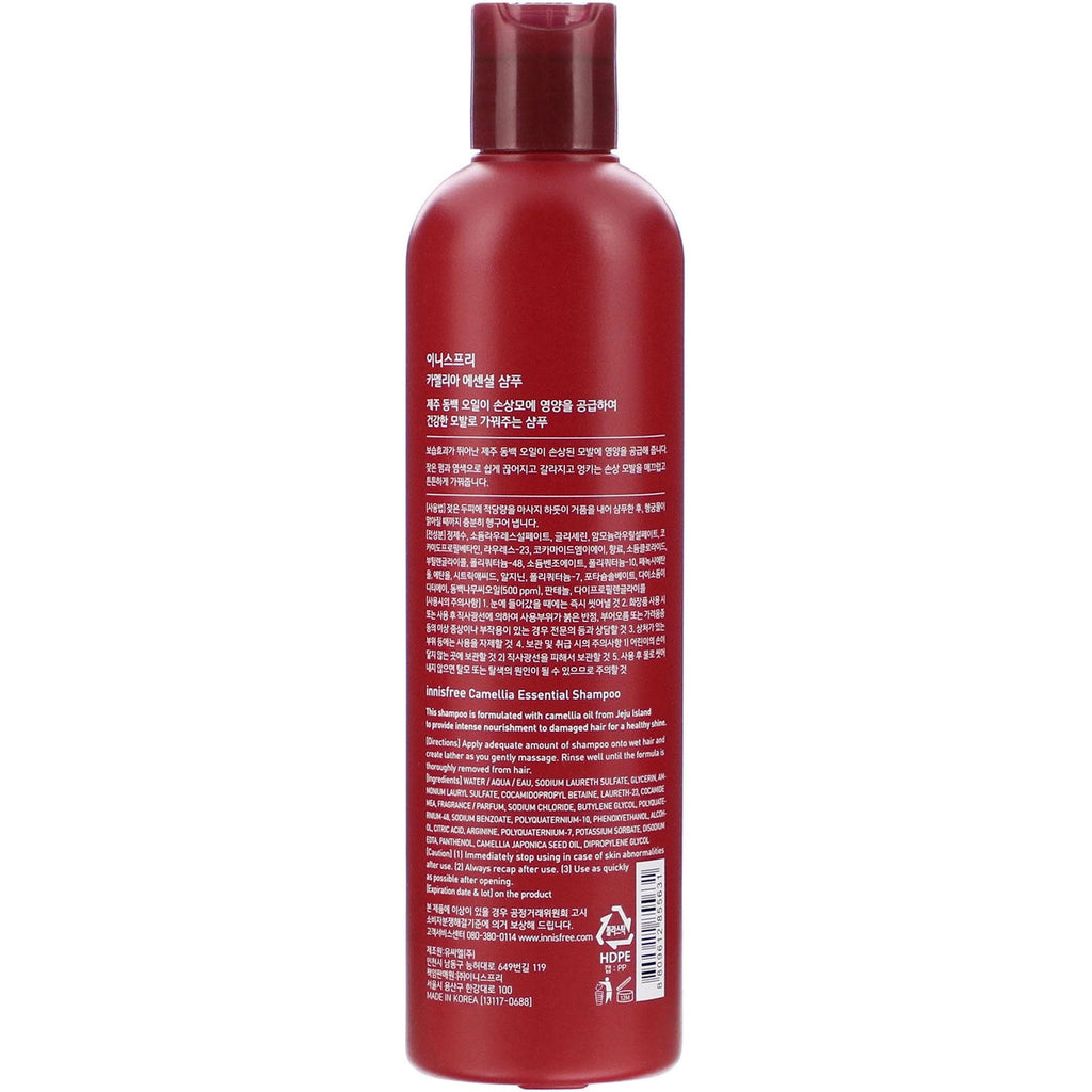 Innisfree, Champú esencial de camelia, 300 ml (10,14 oz. líq.)