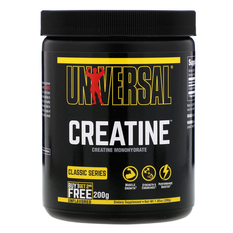 Universal Nutrition, Creatine, Unflavored, 2 Bottles, 200 g Each