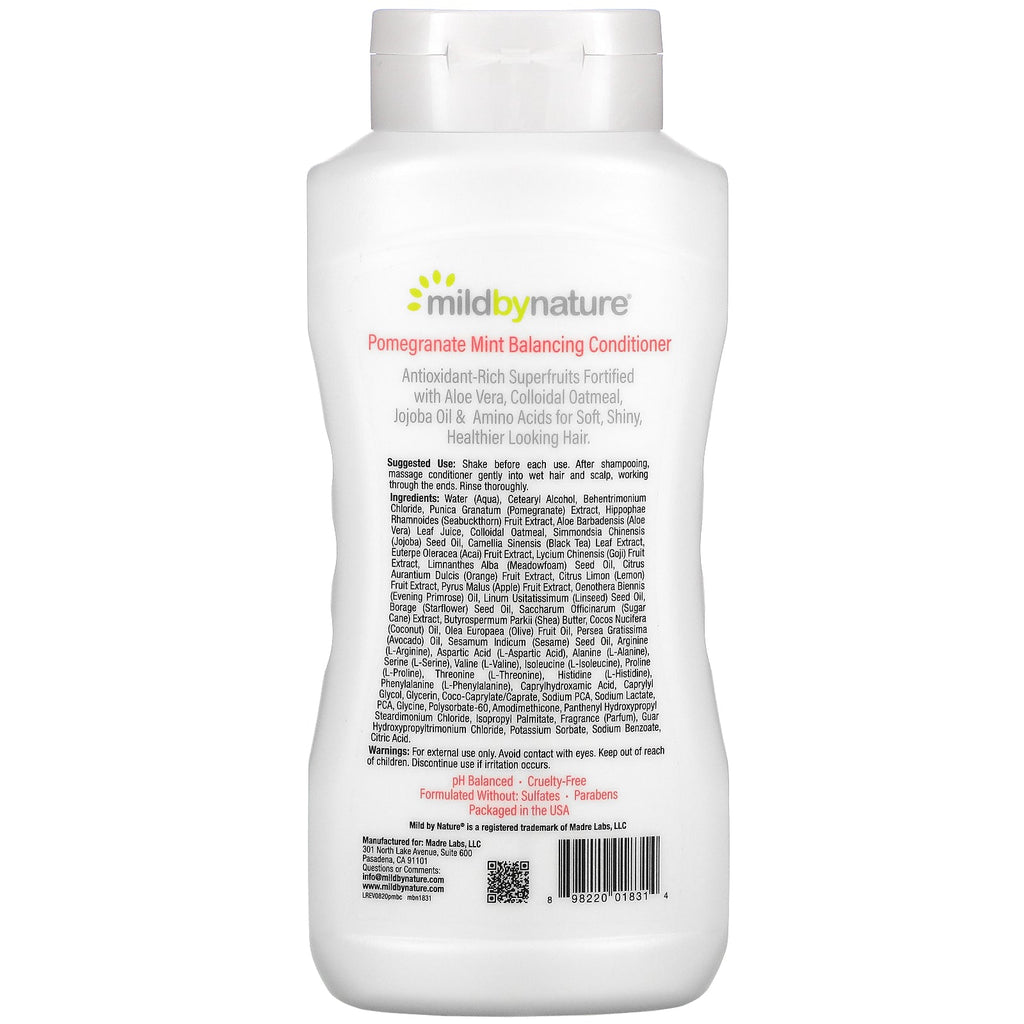 Mild By Nature, Granatæble Mint Balancing Conditioner, 16 fl oz (473 ml)