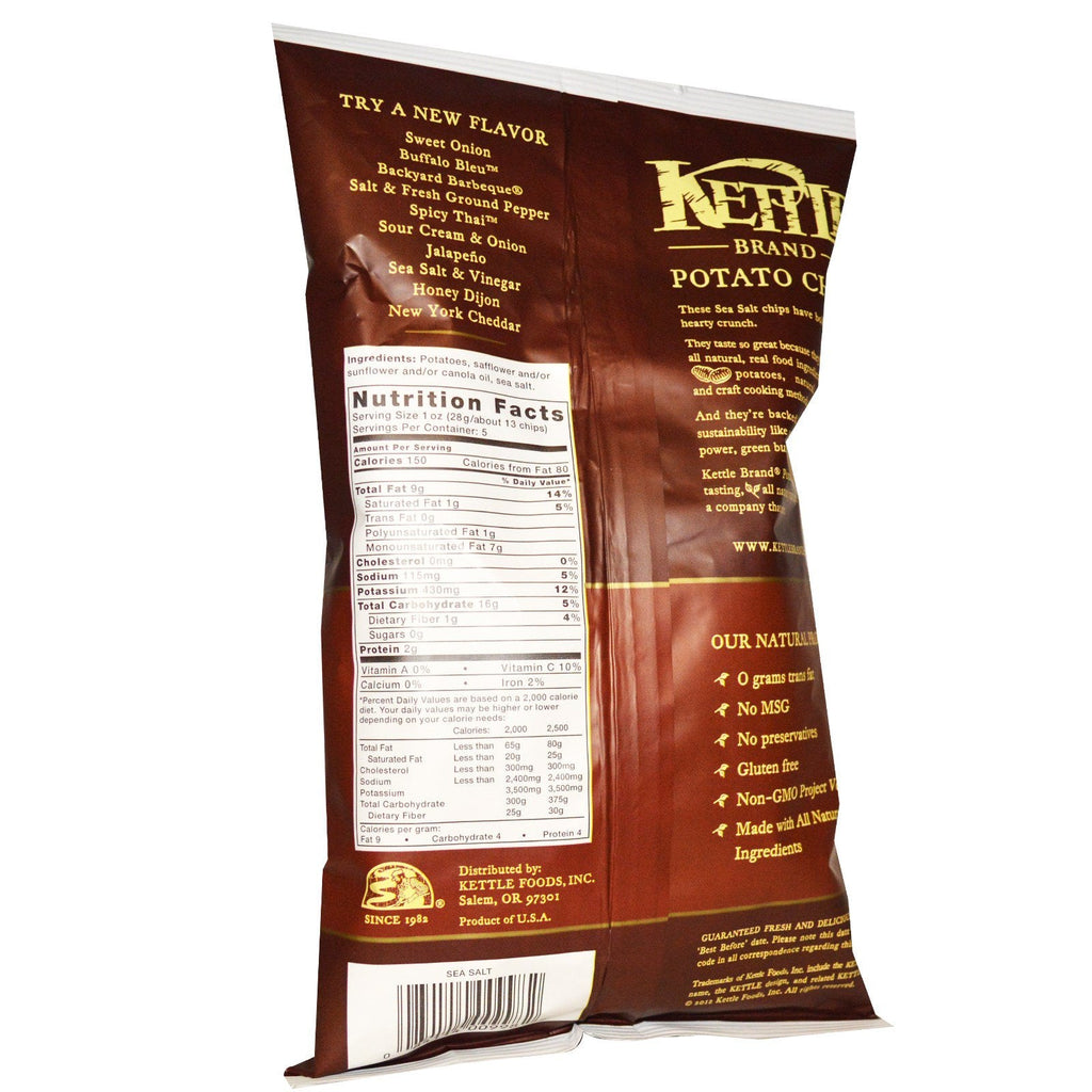 Kedelmad, kartoffelchips, havsalt, 5 oz (142 g)